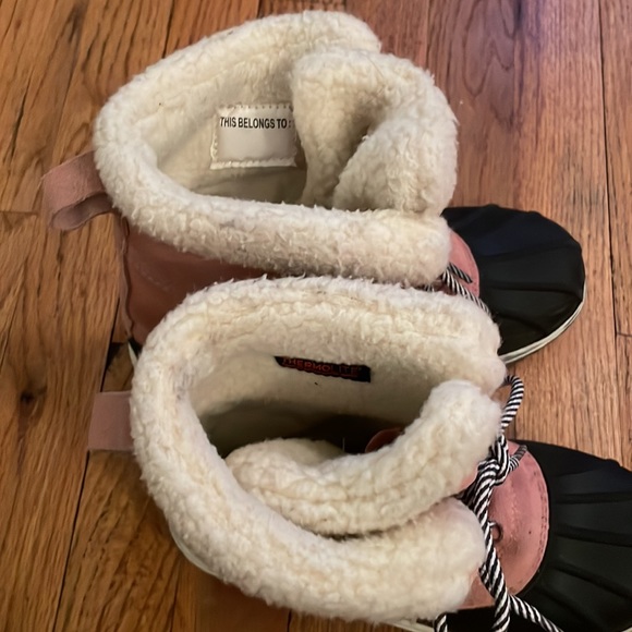 Cat & Jack Target Pink Winter Boots Size 3 - Picture 2 of 9